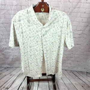 ROWM short sleeve button front shirt with cactus print size 3X